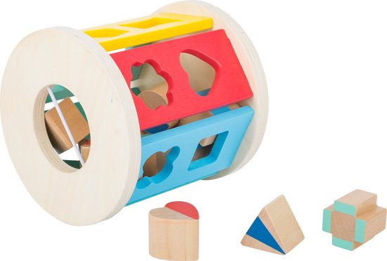 small foot - Wooden Rolling Shape-sorting Cube van Small Foot — afbeelding 2