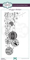 Creative Expressions Cling stamp - Kerstballen - 11 x 22cm - rubber