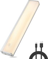 Kastverlichten - Zinaps LED-sensorlicht, sensor kast licht, nachtlampje, onder-kast licht, keukenlicht, usb-oplaadbaar voor kledingkast, gang, trappen, keuken, kelder, garage, kabinet, plank,