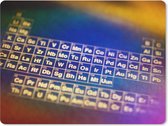 Muismat Groot - Kleurrijk periodiek systeem der elementen - 40x30 cm - Mousepad - Muismat