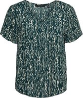 Vero Moda T-shirt Vmpilou Ss Top Wvn Ga Lcs 10252856 Sea Moss/pilou Dames Maat - L