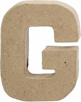 Letter, G, H: 10 cm, B: 7,7 cm, dikte 1,7 cm, 1 stuk