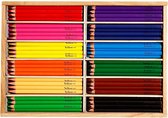 Kleurpotloden, diverse kleuren, vulling 5 mm, JUMBO, 144 stuk/ 1 doos