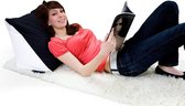 Leeskussen - Zinaps Reading Pillow - Ergonomische wig Kussenhalskussen met Micro Kralen Ergonomisch kussen Back Support Book Kussen voor lange leesuren en knuffelige nachten (WK 02132)