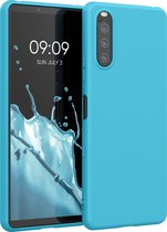 kwmobile telefoonhoesje voor Sony Xperia 10 III - Hoesje voor smartphone - Back cover in zeeblauw