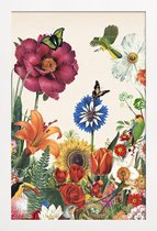 JUNIQE - Poster in houten lijst Garden Spring Flowers -40x60