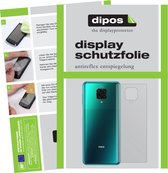 dipos I 2x Beschermfolie mat compatibel met Poco M2 Pro Achterkant Folie screen-protector (expres kleiner dan het glas omdat het gebogen is)