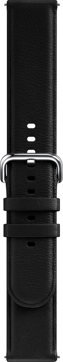 Samsung Lederen Armband voor Samsung Watch Active 2 - zwart