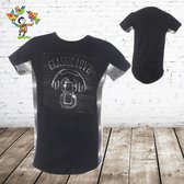 Jongens t-shirts classic zwart/wit -s&C-110/116-t-shirts jongens