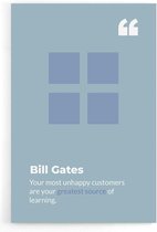 Walljar - Bill gates - Muurdecoratie - Poster.