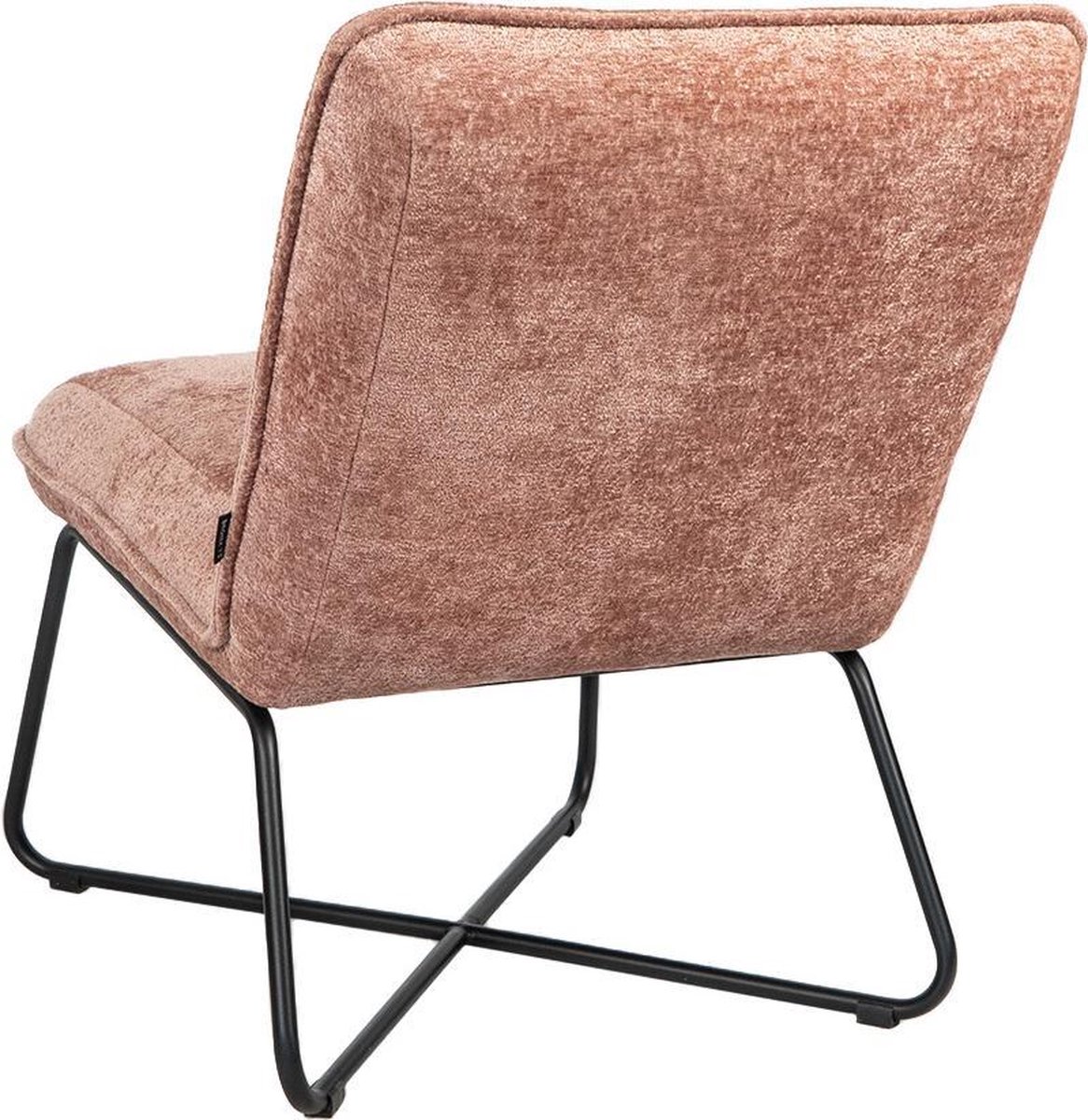 Kleine fauteuil Sophie chenille stof roze gemêleerd - Roze fauteuil ...