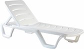 Clp Bahama - Set van 4 ligstoelen - Wit