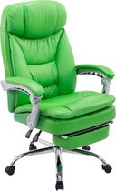 CLP XL Troy Bureaustoel - Ergonomisch - Voor volwassenen - Met armleuningen - Kunstleer - groen