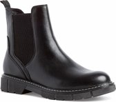 Marco Tozzi Dames Chelseaboot 2-2-25404-27 096 zwart F-breedte Maat: 39 EU