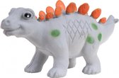 speelfiguur Stegosaurus 5 cm rubber grijs