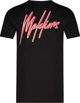 Malelions Junior Double Signature T-Shirt - Black/Red