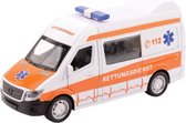 Super Cars Ambulance met licht en geluid 1:32 wit
