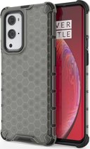 OnePlus 9 Pro Hoesje - Mobigear - Honeycomb Serie - Hard Kunststof Backcover - Groen - Hoesje Geschikt Voor OnePlus 9 Pro