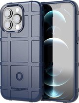 Apple iPhone 13 Pro Hoesje - Mobigear - Rugged Shield Serie - TPU Backcover - Blauw - Hoesje Geschikt Voor Apple iPhone 13 Pro