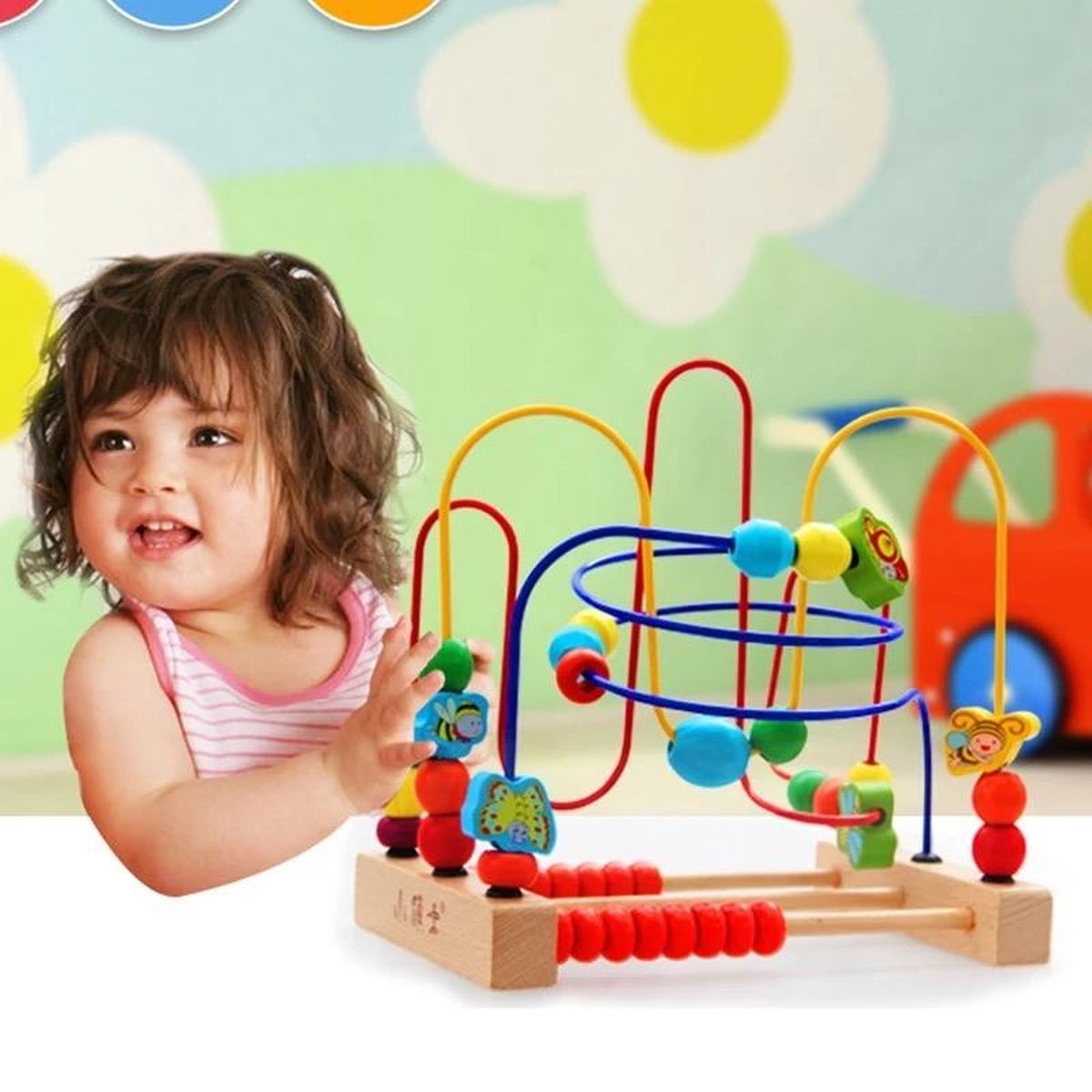 Buxibo Houten Telraam - Diverse Kleuren - Telraam Rekenen - 21,5 x 15 cm - Kinder Speelgoed Rekenrek - Educatief Spelen — afbeelding 17