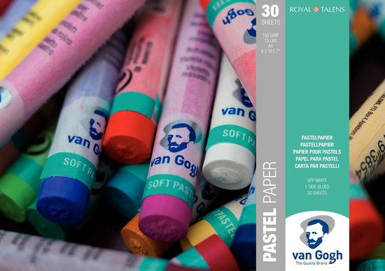 reactie Lastig wildernis Van Gogh pastel papier - wit - FSC mix | bol.com