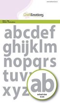 Snijmal (stans) alfabet kleine letters basic 12 x 20,5 cm 40mm