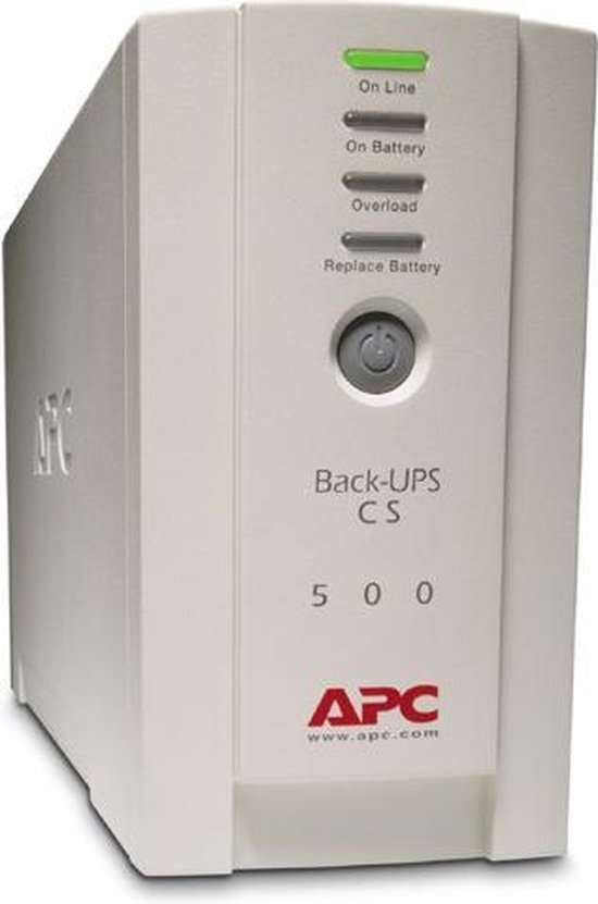 APC Back-UPS BK500EI - Noodstroomvoeding 4x C13 uitgang, USB - 500VA - APC