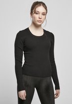 Urban Classics Sweater/trui -2XL- Wide Neckline Zwart