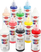 Window Color, diverse kleuren, 10x90 ml/ 1 doos