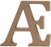 Letter, Æ, H: 8 cm, dikte 1,5 cm, 1 stuk