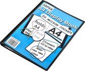 PresentatieMap -Zinaps A4 24 Pocket Presentation Display Book Folder Folio - Black, Black A4 (WK 02131)