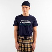 Dedicated - Stockholm Education - Unisex - T-shirt - Donkerblauw - XL