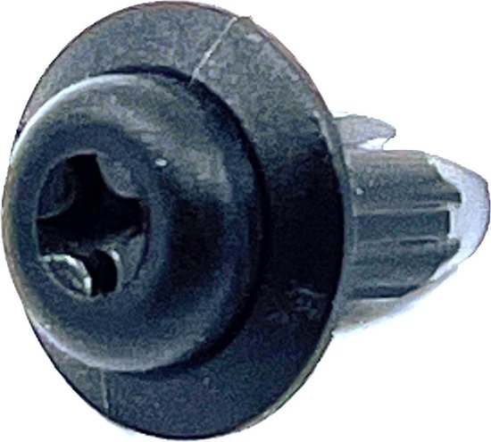 TQ4U schroef voor bevestiging deurpanelen - nylon plug - boordiameter Ø 5 mm - zwart - 12 stuks - TQ4U Top Quality For You