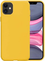 Hoes voor iPhone 11 Hoesje Siliconen - Hoes voor iPhone 11 Case - Hoes voor iPhone 11 Hoes - Geel