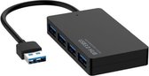 KYTC47 4-poorts USB-adapterkabel High Speed USB-dockingstation Multi-interface HUB-converter, kleur: zwart USB 3.0