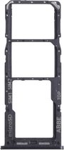 SIM-kaartlade + SIM-kaartlade + Micro SD-kaartlade voor Samsung Galaxy A22 SM-A225 (zwart)