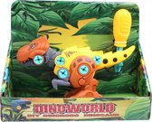 speelfiguur DIY dino jongens 20 cm geel/bruin