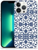 GSM Hoesje iPhone 13 Pro Max Trendy Telefoonhoesjes Flower Blue