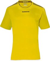 Masita | Sportshirt Heren & Dames Korte Mouw - Sevilla - Lichtgewicht Elastisch Voetbalshirt - YELLOW/BLACK - 140