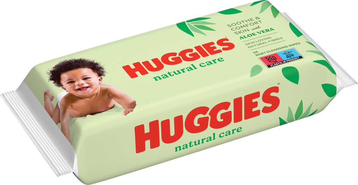 Lingettes bébé Huggies - Natural Care - Aloe Vera - 56 lingettes x 10  paquets | bol