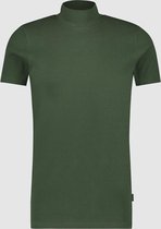 Purewhite -  Heren Slim Fit    T-shirt  - Groen - Maat M