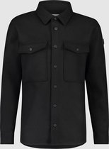 Purewhite -  Heren Regular Fit    Overhemd  - Zwart - Maat XL