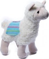 knuffel lama junior 28 cm pluche wit