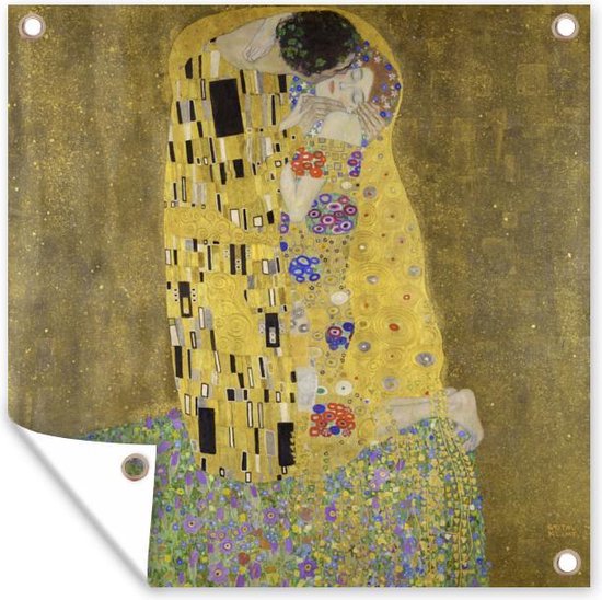 Tuindoek De kus - Gustav Klimt - 100x100 cm