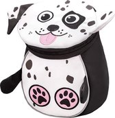 rugzak dalmati√´r 25 x 18 cm polyester 4 liter zwart/wit