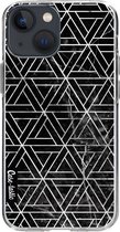 Casetastic Apple iPhone 13 mini Hoesje - Softcover Hoesje met Design - Abstract Marble Triangles Print