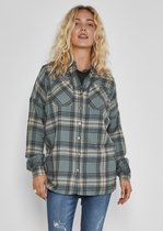 Noisy may Blouse Nmerik Winter L/s Oversize Shirt 27013251 Trooper/black/nomad Dames Maat - M