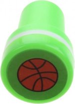 stempel basketbal groen/wit