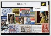 Delft - Typisch Nederlands postzegel pakket & souvenir. Collectie van verschillende postzegels van Delft - kan als ansichtkaart in een A6 envelop - authentiek cadeau - kado - kaart