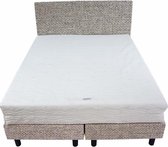 Bedworld Boxspring 200x190 - Medium - Tweedlook - Zilvergrijs (M83)